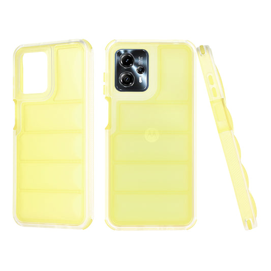 Ovitek za Motorola Moto G13 / G23 / G53, Techsuit, Wave Shield, rumen