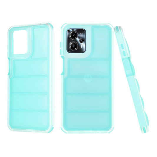 Ovitek za Motorola Moto G13 / G23 / G53, Techsuit, Wave Shield, Turkizna