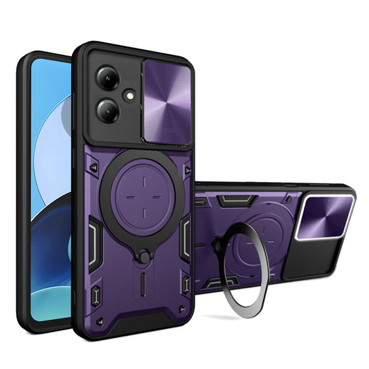 Ovitek za Motorola Moto G14, Techsuit, CamGuard Pro, Vijoličen