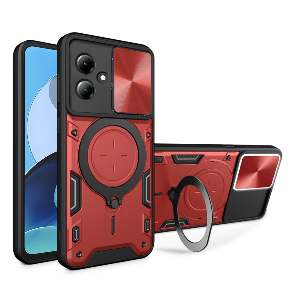 Ovitek za Motorola Moto G14, Techsuit, CamGuard Pro, rdeč