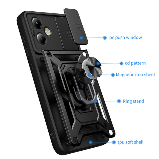 Ovitek za Motorola Moto G14, Techsuit, CamShield, modra