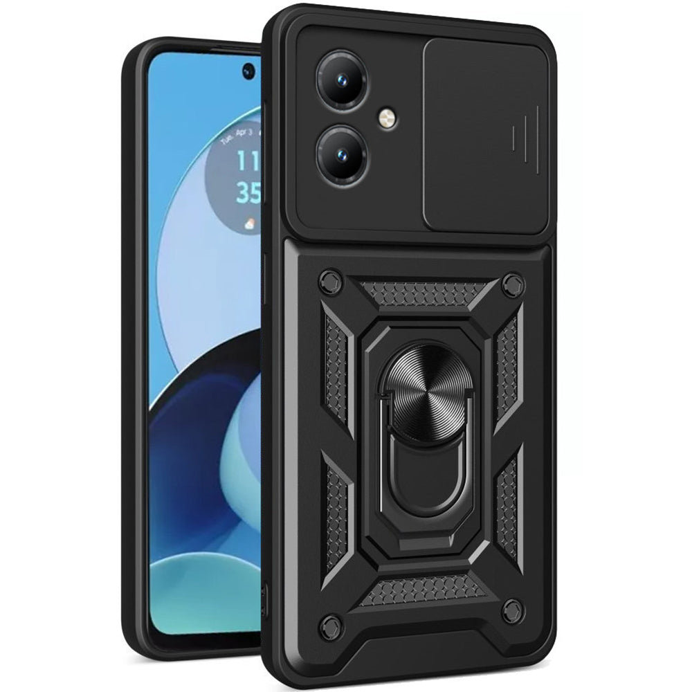 Ovitek za Motorola Moto G14, Techsuit, CamShield, Črn