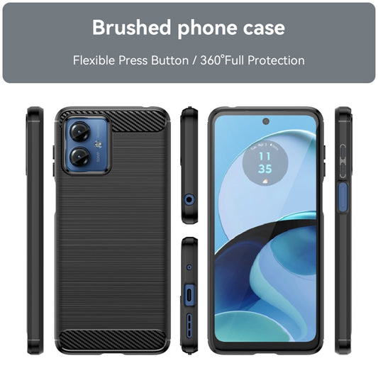 Ovitek za Motorola Moto G14, Techsuit, Karbon, Črn