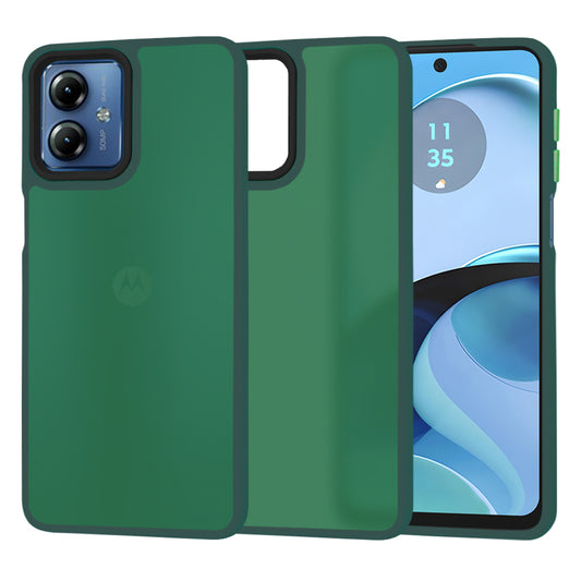 Ovitek za Motorola Moto G14, Techsuit, HaloFrost, Zelen