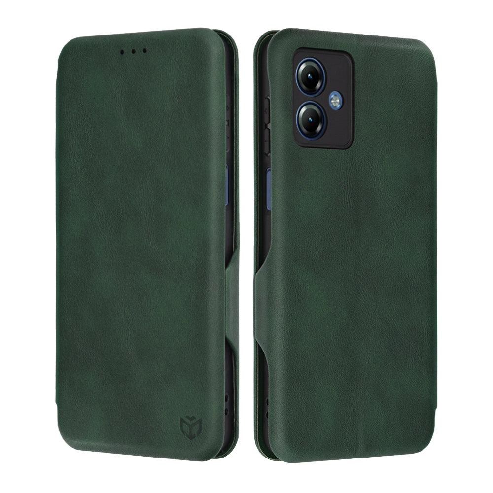 Ovitek za Motorola Moto G14, Techsuit, Safe Wallet Plus, Zelen
