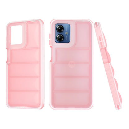 Ovitek za Motorola Moto G14, Techsuit, Wave Shield, roza