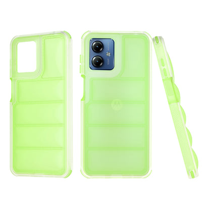 Ovitek za Motorola Moto G14, Techsuit, Wave Shield, Zelen