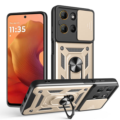 Case for Motorola Moto G15 / G15 Power, Techsuit, CamShield, Gold