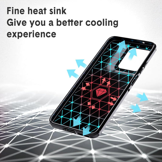 Ovitek za Motorola Moto G15 / G15 Power, Techsuit, Karbon, Črn