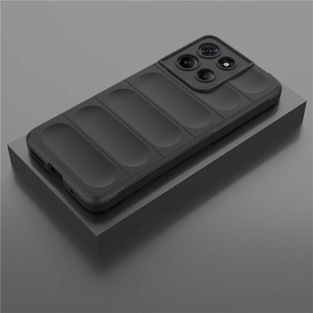Ovitek za Motorola Moto G15 / G15 Power, Techsuit, Magic Shield, Črn
