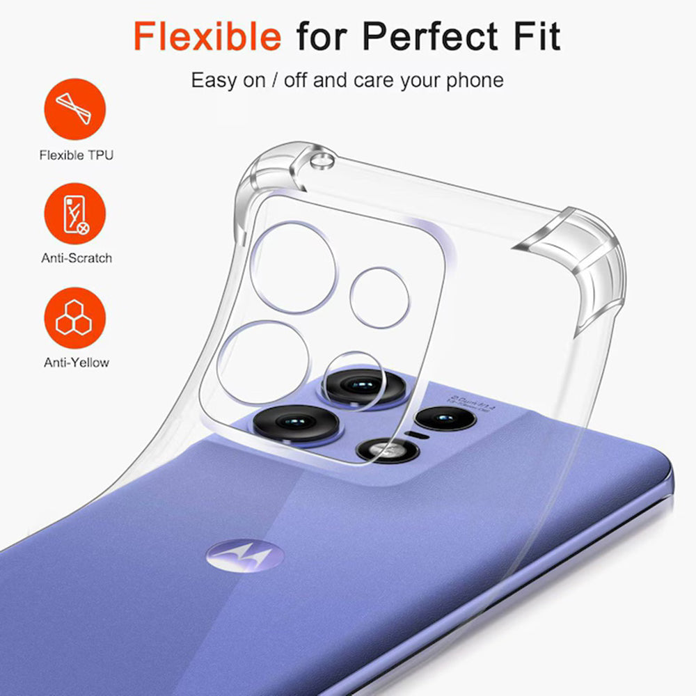 Ovitek za Motorola Moto G15 / G15 Power, Techsuit, Prosojen, Odpornost na udarce