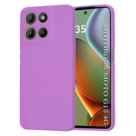 Ovitek za Motorola Moto G15 / G15 Power, Techsuit, SoftFlex, Vijoličen
