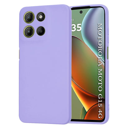 Ovitek za Motorola Moto G15 / G15 Power, Techsuit, SoftFlex, Svetlo vijoličen