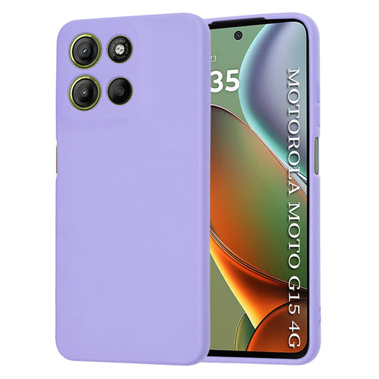 Ovitek za Motorola Moto G15 / G15 Power, Techsuit, SoftFlex, Svetlo vijoličen