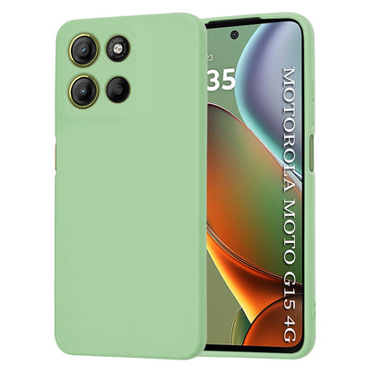 Ovitek za Motorola Moto G15 / G15 Power, Techsuit, SoftFlex, Svetlo zelena