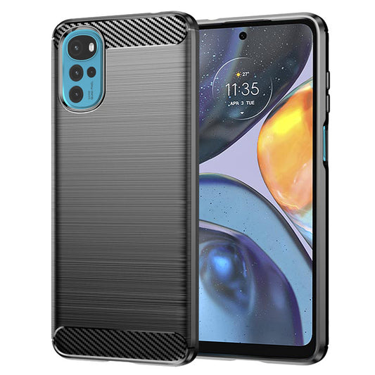 Ovitek za Motorola Moto G22, Techsuit, Karbon, Črn