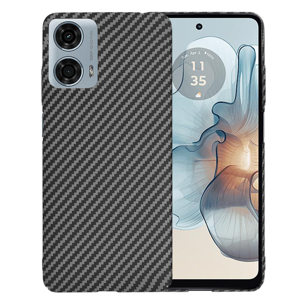 Ovitek za Motorola Moto G24 Power, Techsuit, Carbonite FiberShell, Črn
