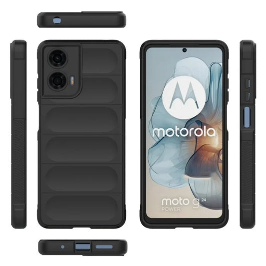 Ovitek za Motorola Moto G24 Power, Techsuit, Magic Shield, Črn