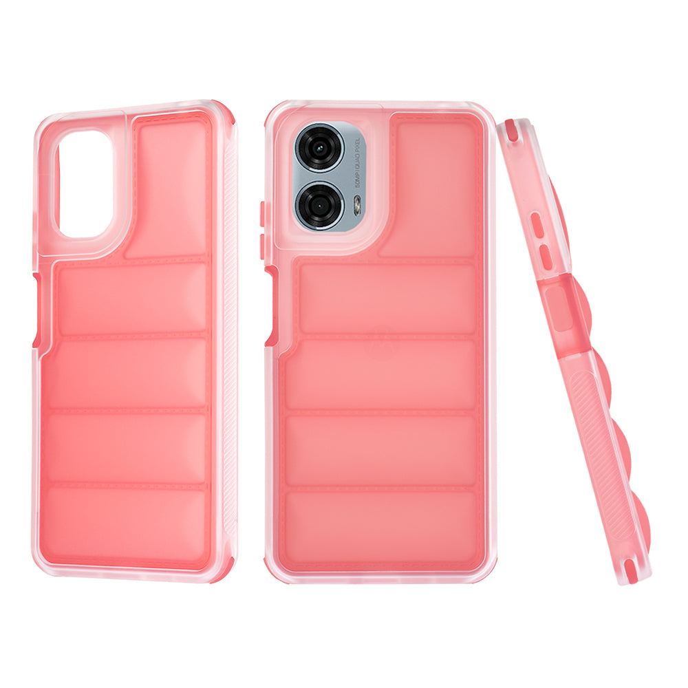 Ovitek za Motorola Moto G24 Power, Techsuit, Wave Shield, rdeč