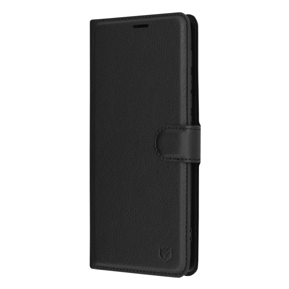 Ovitek za Motorola Moto G30 / G20 / G10, Techsuit, usnjeni folio, črn