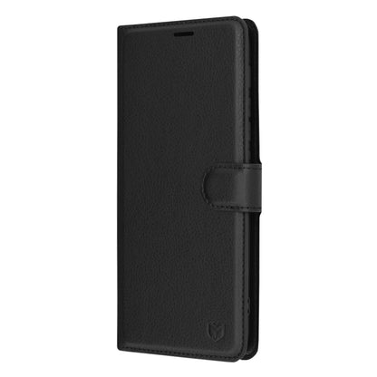 Ovitek za Motorola Moto G30 / G20 / G10, Techsuit, usnjeni folio, črn