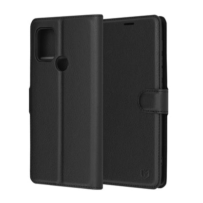 Ovitek za Motorola Moto G30 / G20 / G10, Techsuit, usnjeni folio, črn