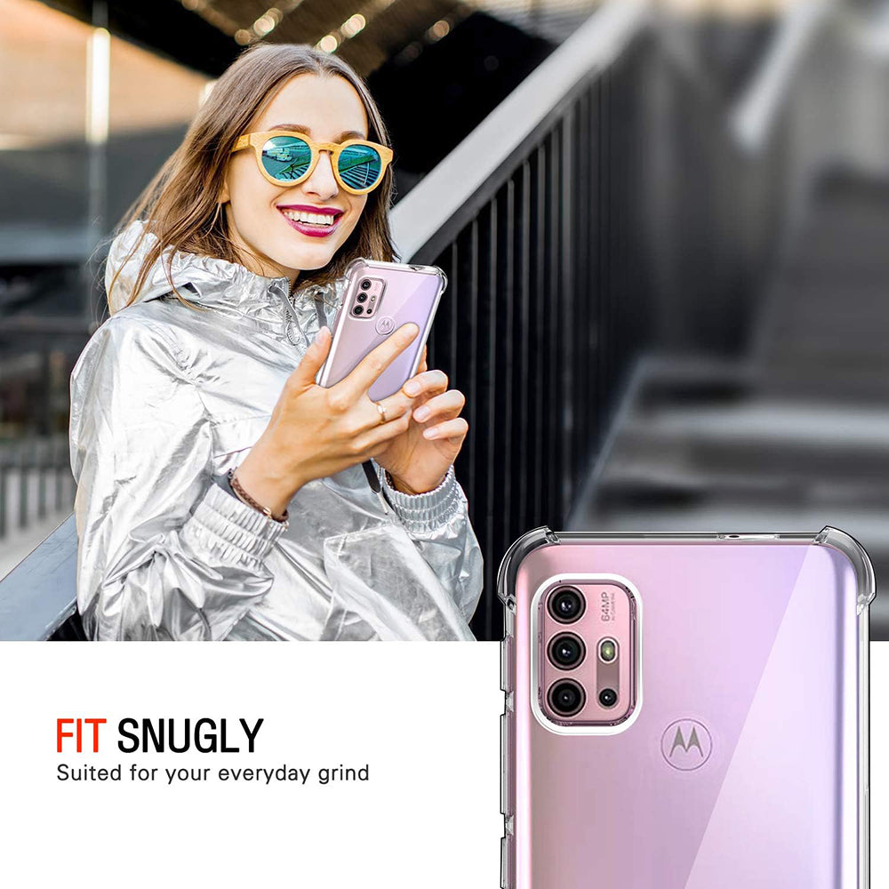 Ovitek za Motorola Moto G30 / G20 / G10, Techsuit, prozoren, odporen na udarce