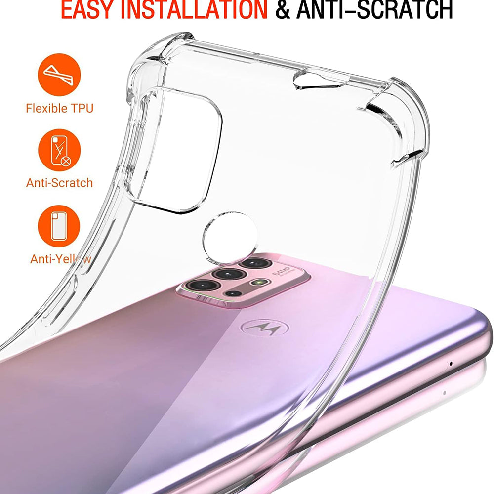 Ovitek za Motorola Moto G30 / G20 / G10, Techsuit, prozoren, odporen na udarce