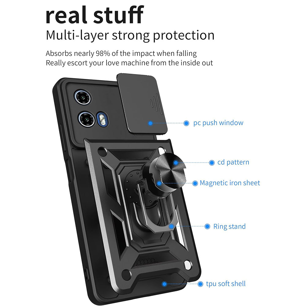 Ovitek za Motorola Moto G31 / G41, Techsuit, CamShield, Črn