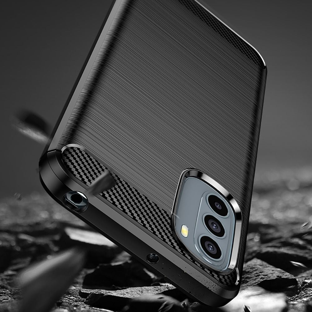 Ovitek za Motorola Moto G31 / G41, Techsuit, Karbon, Črn