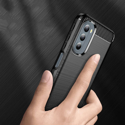 Ovitek za Motorola Moto G31 / G41, Techsuit, Karbon, Črn