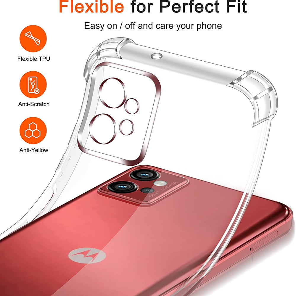 Ovitek za Motorola Moto G32, Techsuit, Proti udarcem Prozoren