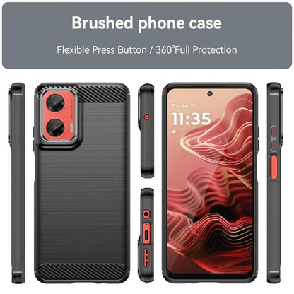 Ovitek za Motorola Moto G35, Techsuit, Karbon, Modra