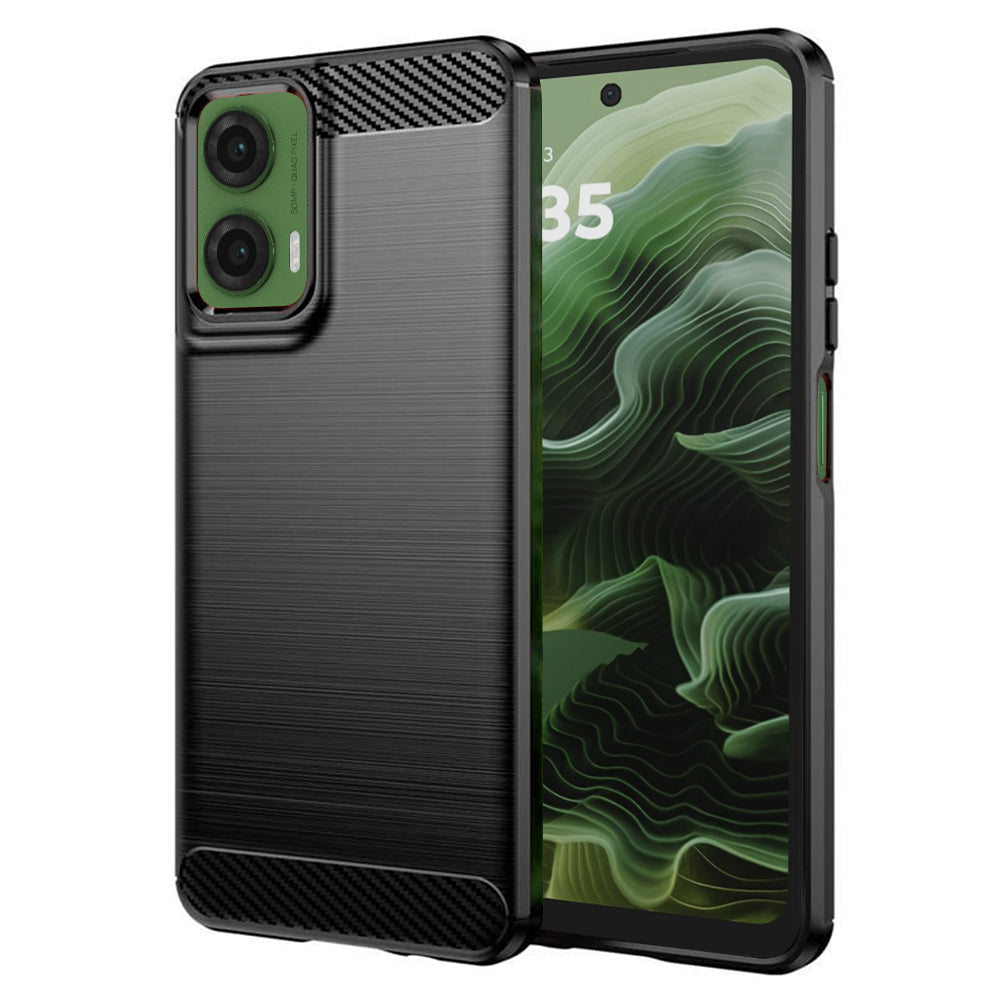 Ovitek za Motorola Moto G35, Techsuit, Karbon, Črn