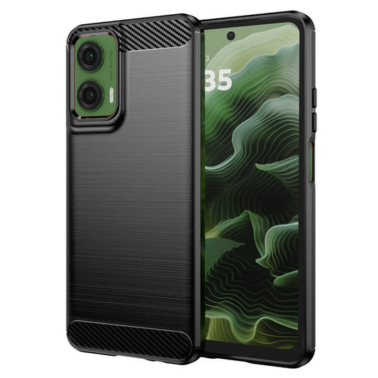 Ovitek za Motorola Moto G35, Techsuit, Karbon, Črn