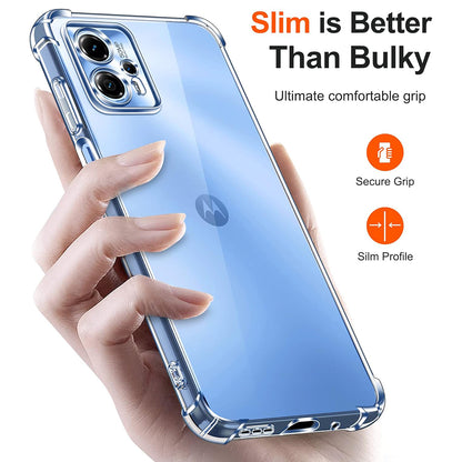 Ovitek za Motorola Moto G35, Techsuit, Proti udarcem Prozoren