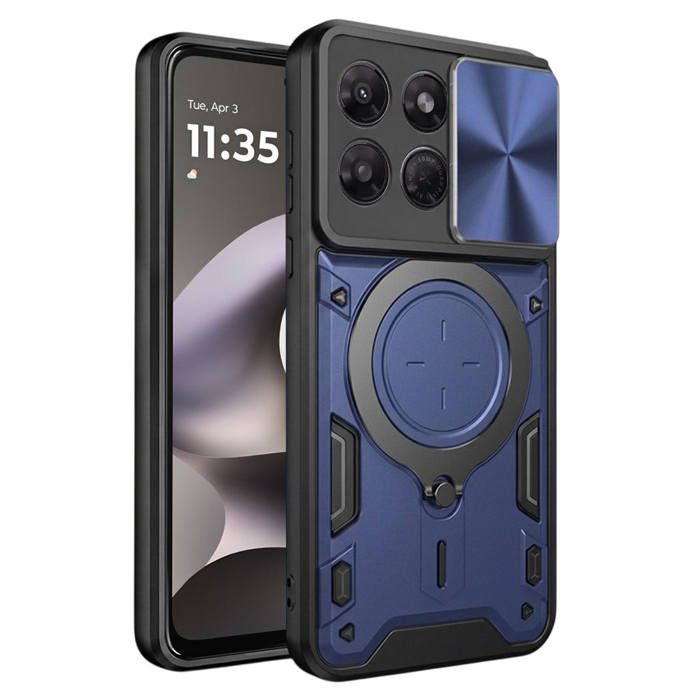 Ovitek za Motorola Moto G37 Power, Techsuit, CamGuard Pro, modra
