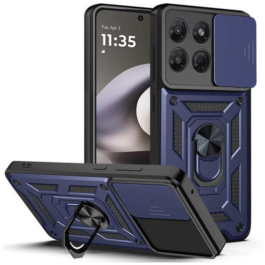 Ovitek za Motorola Moto G37 Power, Techsuit, CamShield, modra