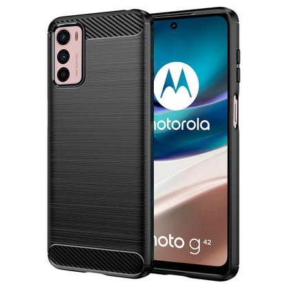 Ovitek za Motorola Moto G42, Techsuit, Karbon, Črn