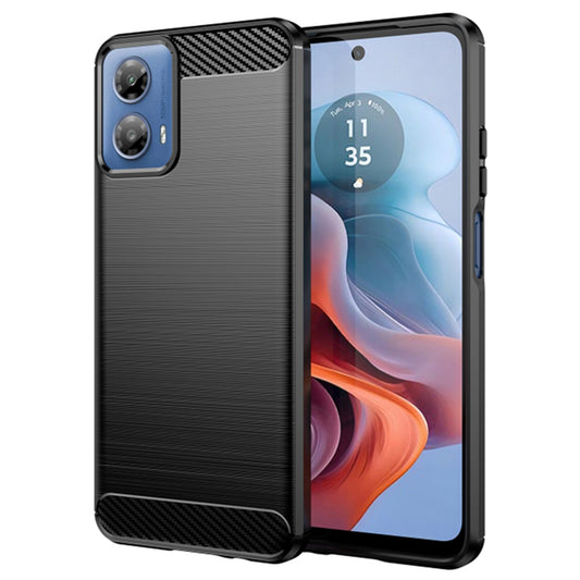 Ovitek za Motorola Moto G45 / G34, Techsuit, Karbon, Črn