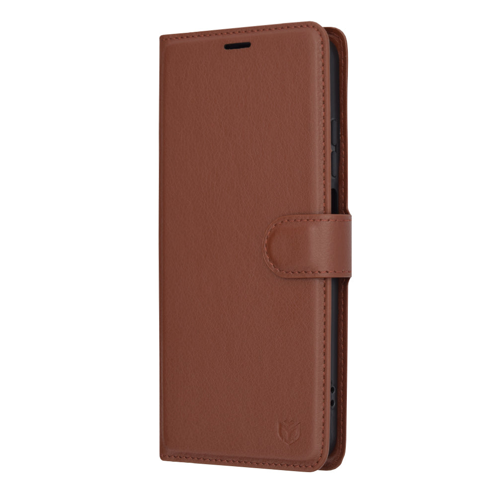 Ovitek za Motorola Moto G45 / G34, Techsuit, Leather Folio, rjava