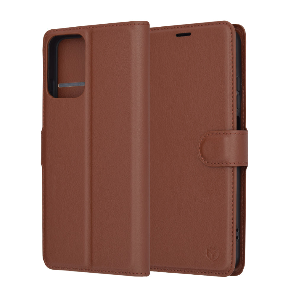 Ovitek za Motorola Moto G45 / G34, Techsuit, Leather Folio, rjava