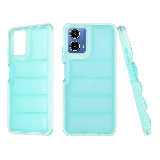 Ovitek za Motorola Moto G45 / G34, Techsuit, Wave Shield, Turkizna