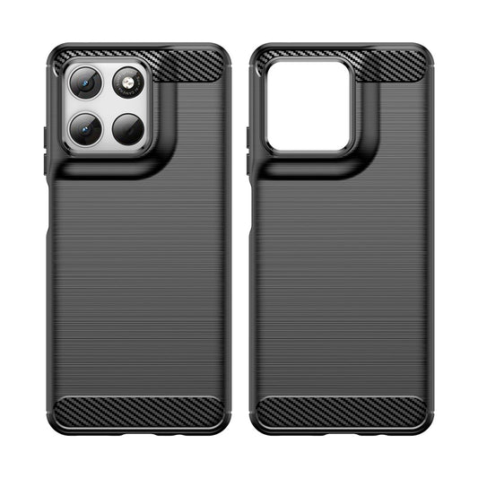 Ovitek za Motorola Moto G47 / G37 Power / G37 / G67 Power / G57 Power, Techsuit, Karbon, Črn