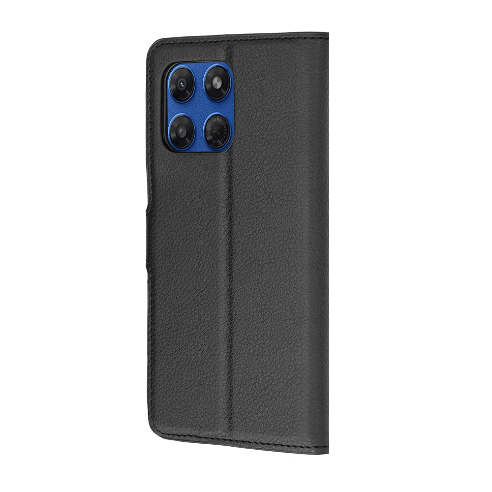 Ovitek za Motorola Moto G47 / G37 Power / G37, Techsuit, usnjeni folio, črn