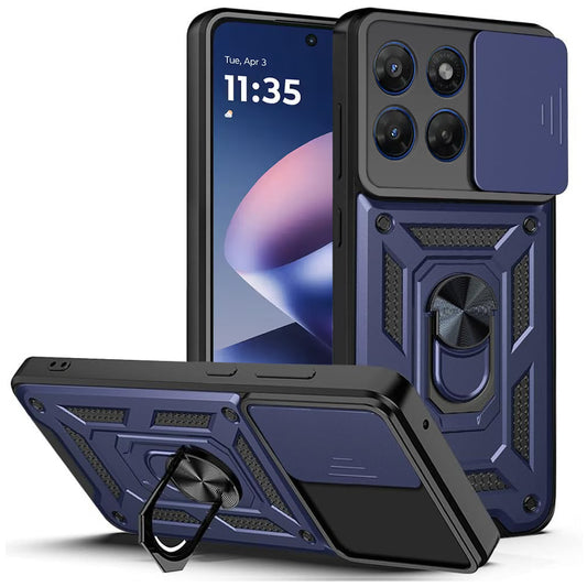 Ovitek za Motorola Moto G47 / G37, Techsuit, CamShield, modra