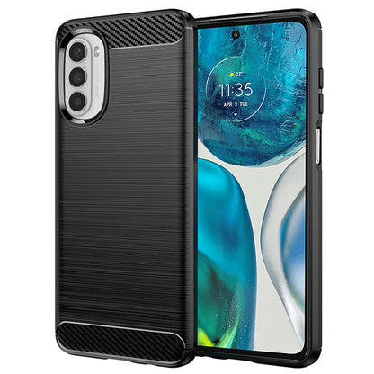Ovitek za Motorola Moto G52 / G82, Techsuit, Karbon, Črn