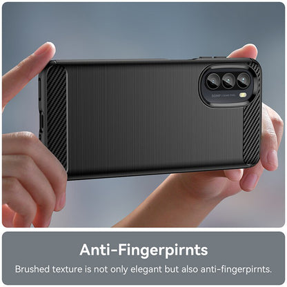 Ovitek za Motorola Moto G52 / G82, Techsuit, Karbon, Črn