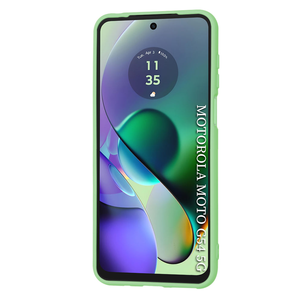 Ovitek za Motorola Moto G54, Techsuit, SoftFlex, Svetlo zelena