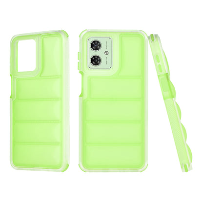 Ovitek za Motorola Moto G54, Techsuit, Wave Shield, Zelen
